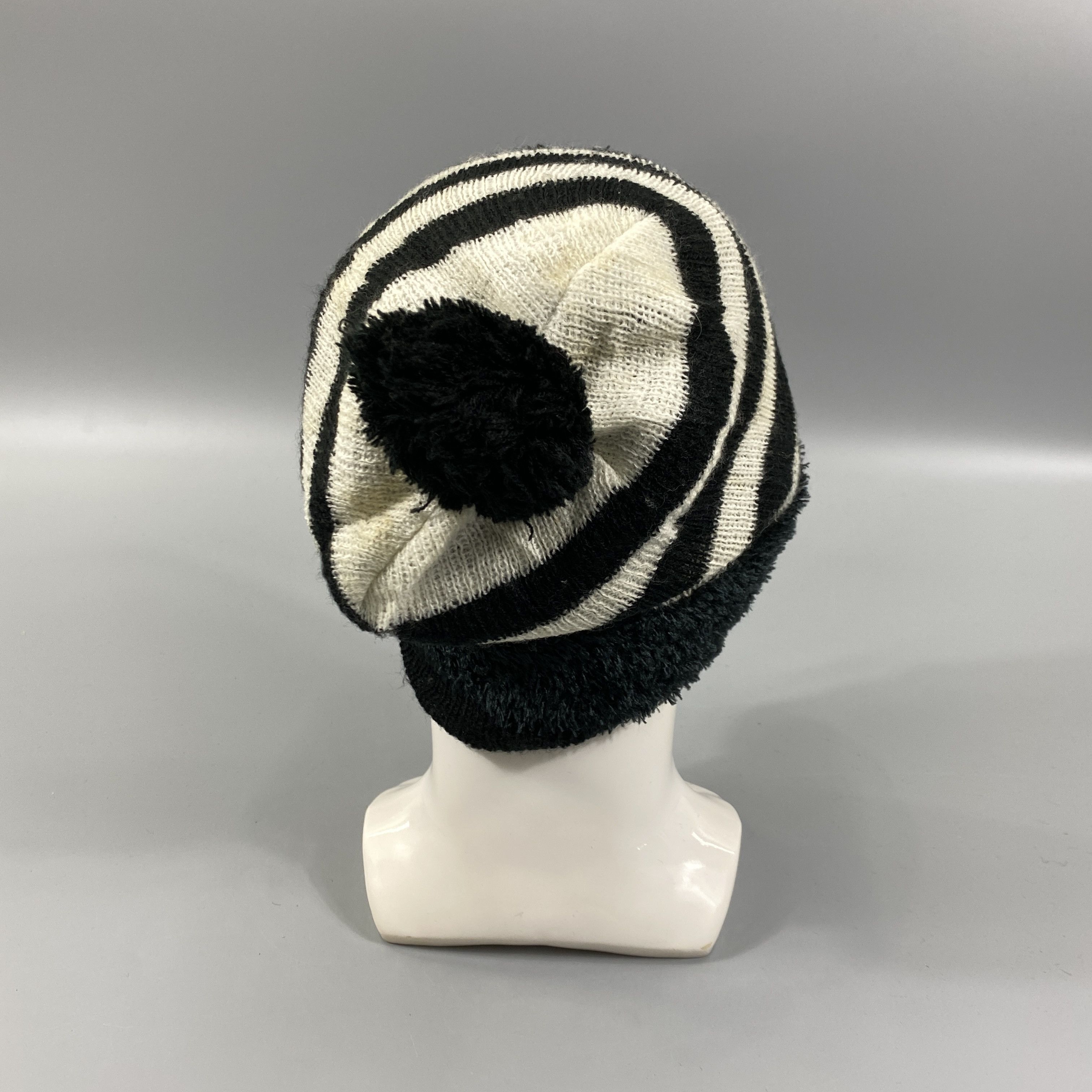 Japanese Brand Striped Snow Cap Beanie Hats -BN1089 Size ONE SIZE - 3 Thumbnail