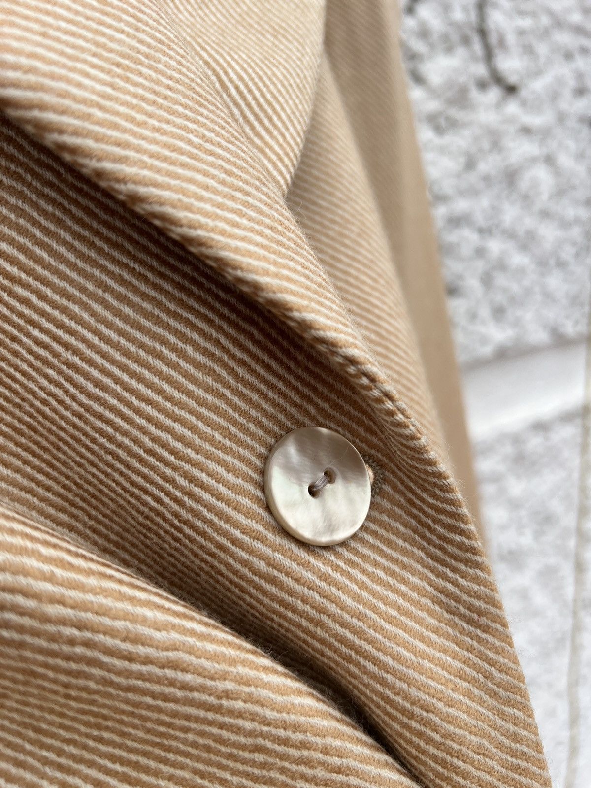 Other Dana Buchman Italian Wool-Silk Coat Beige M/L Size M / US 6-8 / IT 42-44 - 16 Thumbnail