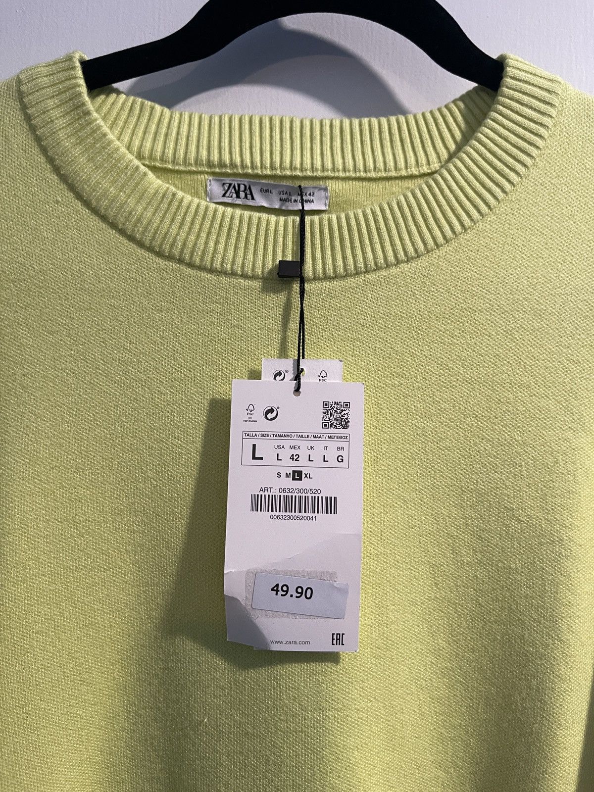 Zara Zara yellow sweater brand new size large Size US L / EU 52-54 / 3 - 2 Thumbnail