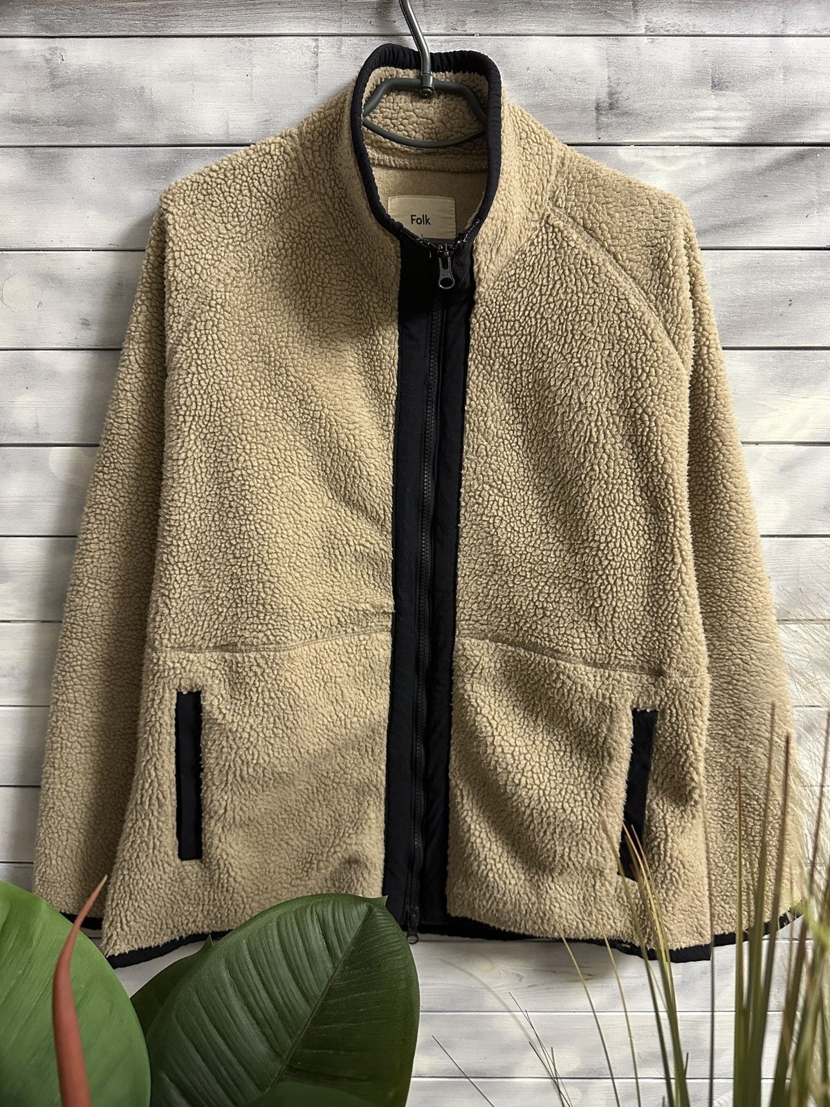 Folk Rare Teddy Jacket Folk Luxury Beige Size US L / EU 52-54 / 3 - 1 Thumbnail