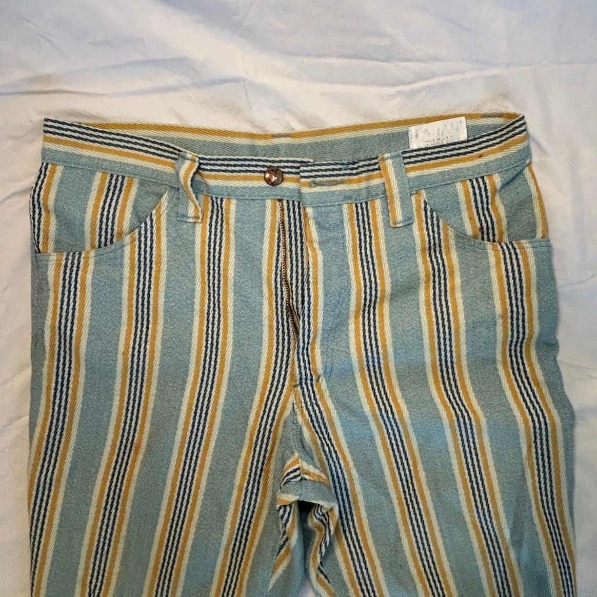 Farah Vintage Farah Striped Women's Pants Size 12 Artisan Cotton Size 34" / US 12 / IT 48 - 3 Thumbnail