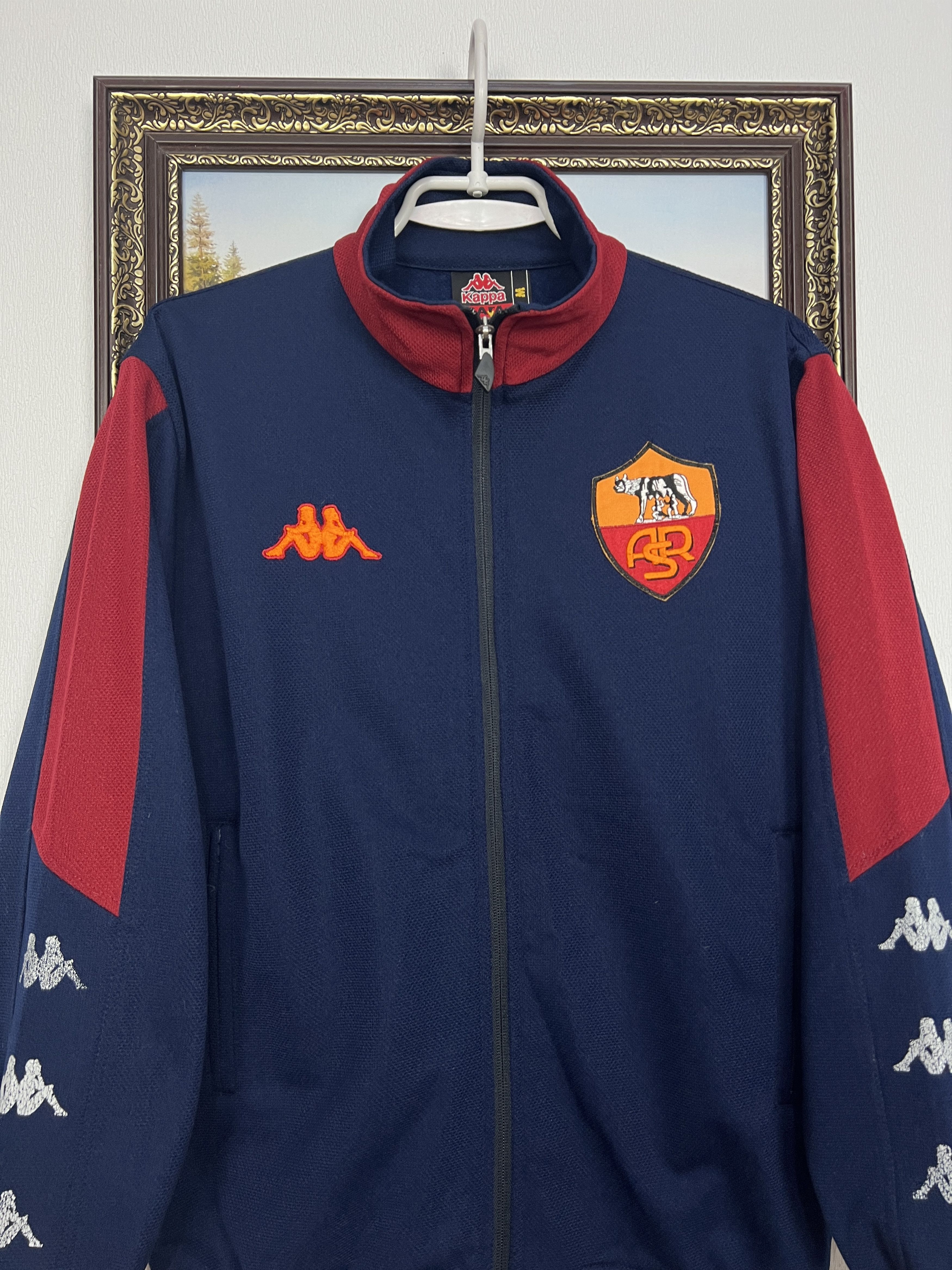 Kappa Vintage AS Roma Football Jacket Soccer Track Top Maglia Size US M / EU 48-50 / 2 - 2 Thumbnail