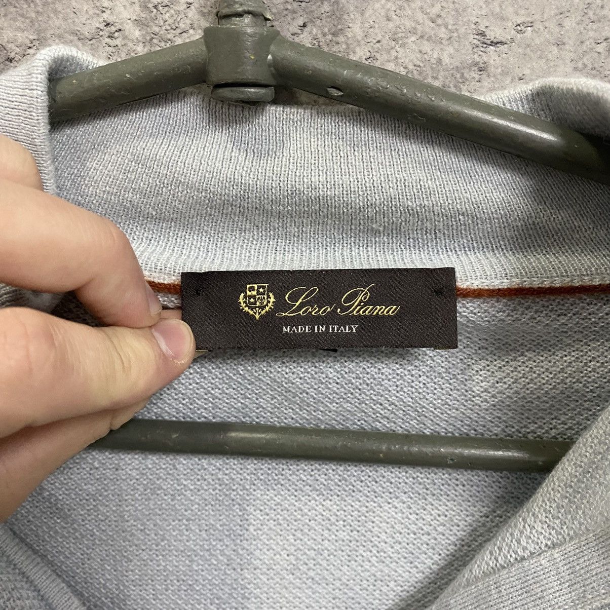 Loro Piana Loro Piana Cotton Quarter Zip Sweater Jumper Size US L / EU 52-54 / 3 - 8 Thumbnail