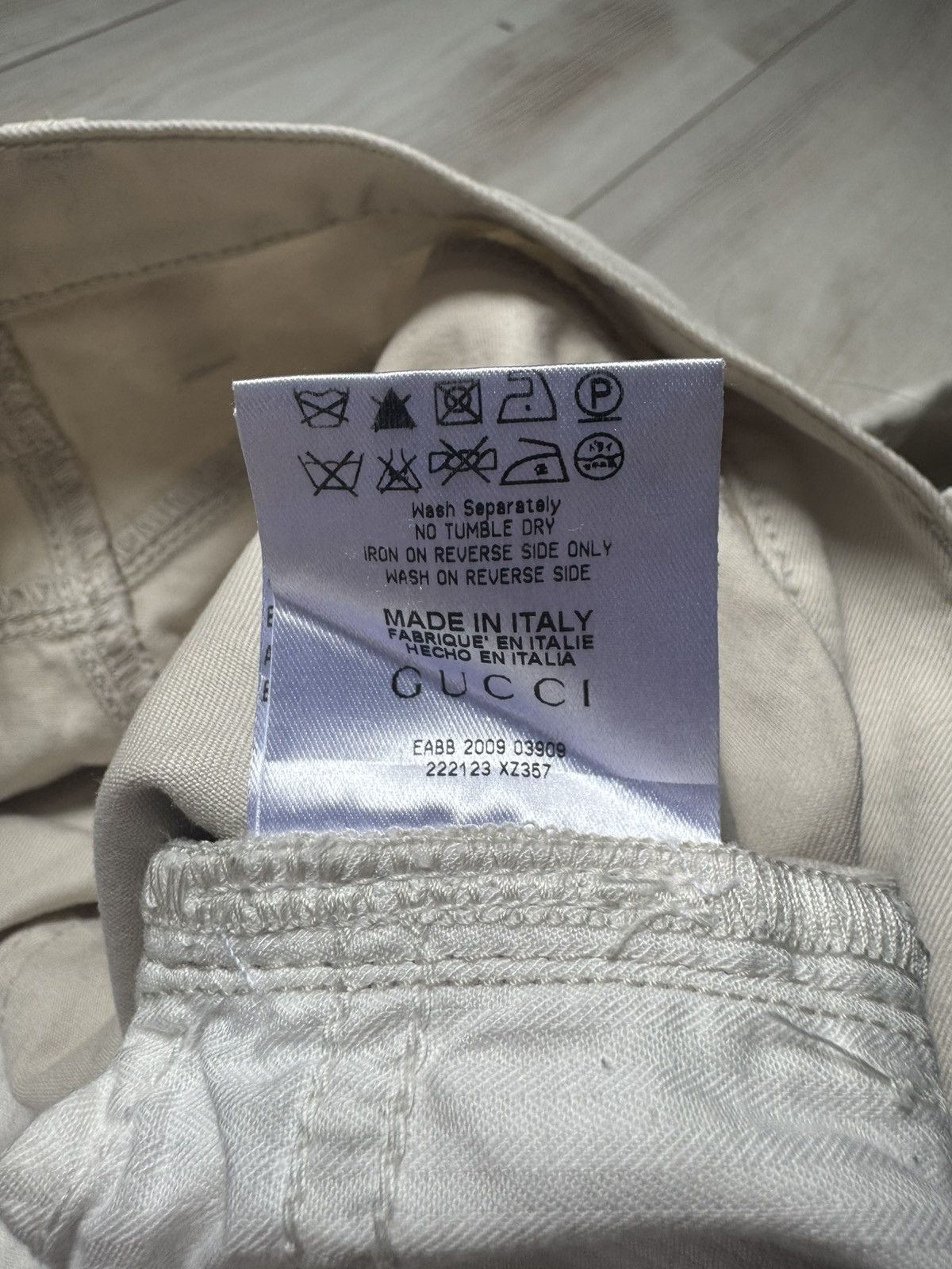 Gucci AW09 cream pants luxury designer Made in Italy