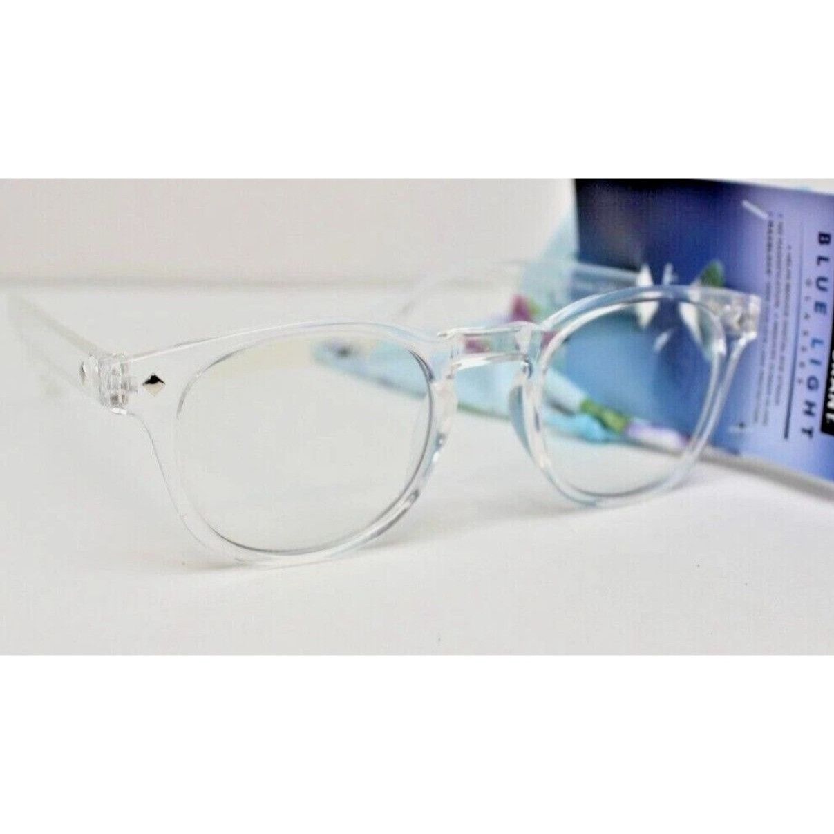 Foster Grant Foster Grant Blue Light Blocking Glasses Norie Clear Scratch Size ONE SIZE - 5 Thumbnail