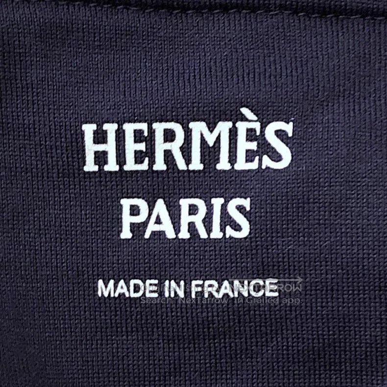 Hermes Hermes Dark blue single pocket embroidered T-shirt Size XXS / US 00 / IT 34 - 7 Thumbnail