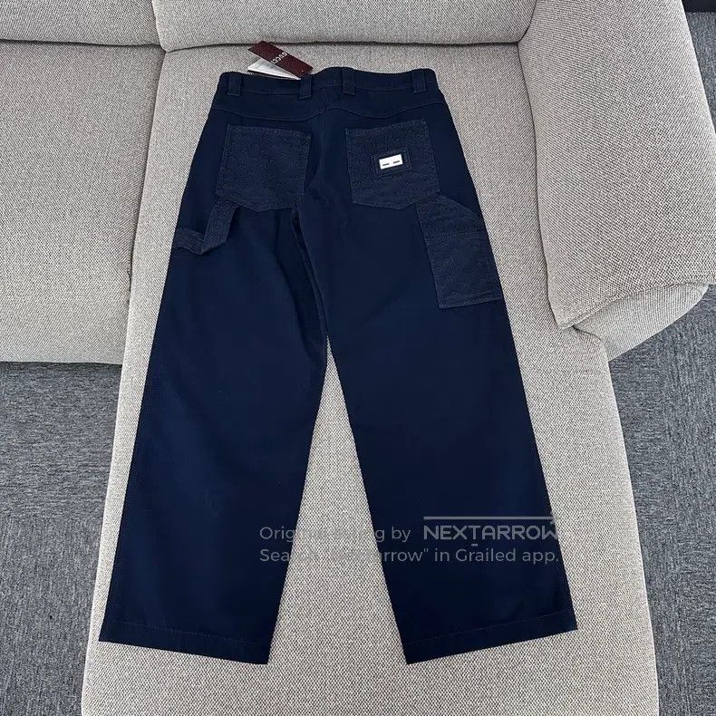 Gucci Gucci Navy blue old-fashioned denim workwear trousers Size US 30 / EU 46 - 1 Thumbnail