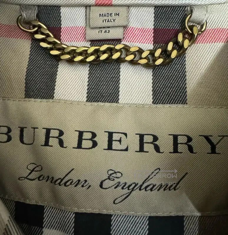 Burberry Burberry Women's Colorful Cotton Logo Trench Coat. Size M / US 6-8 / IT 42-44 - 3 Thumbnail