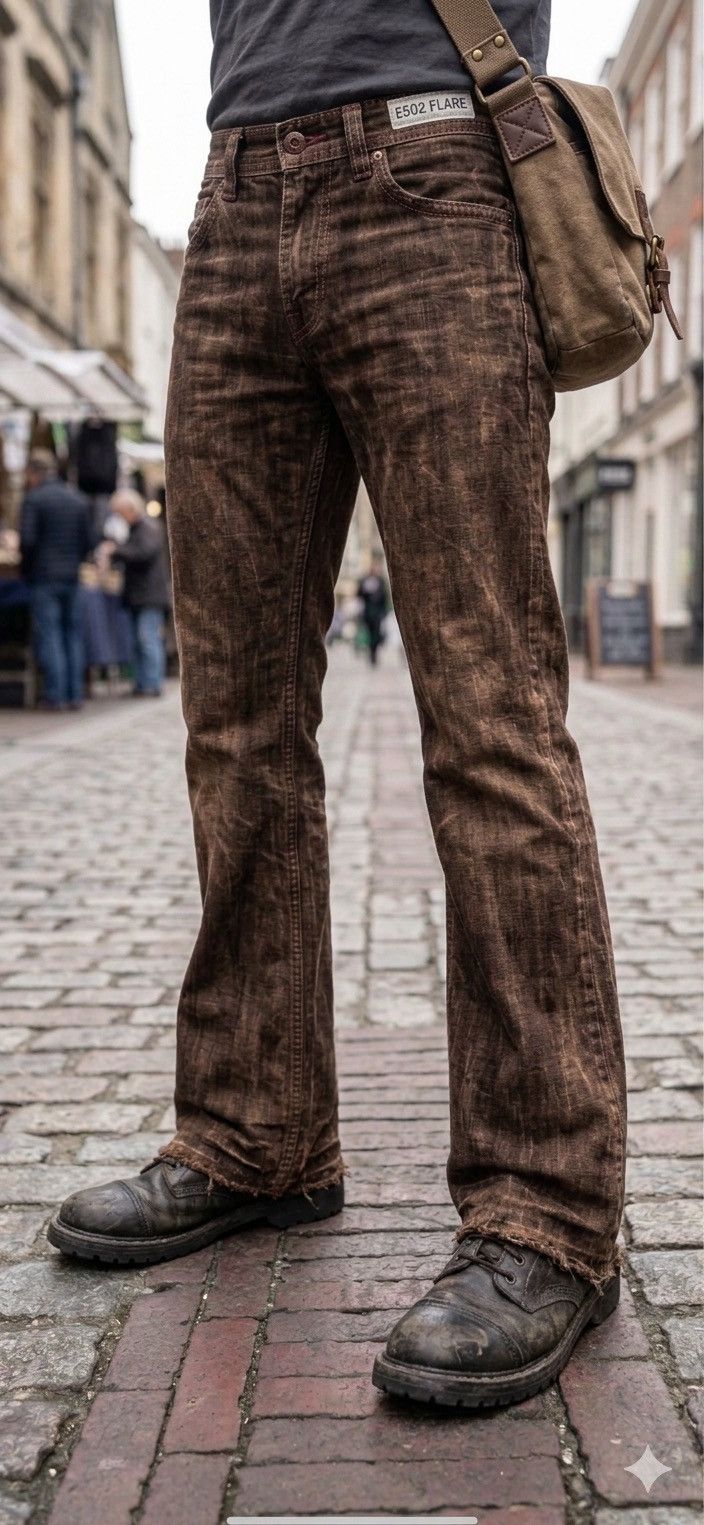 Edwin 💥FLARE💥ARCHIVAL RARE EDWIN 503 SICK FADES FLARE DENIM F382 Size US 32 / EU 48 - 20 Thumbnail