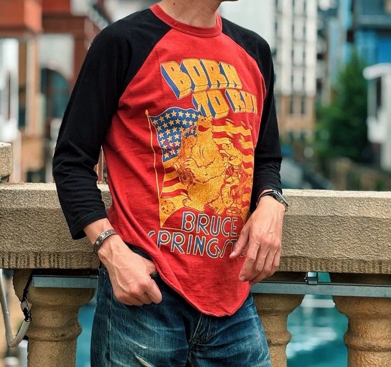 Freewheelers FREEWHEELERS Shoulder three-quarter sleeve T-shirt Size US S / EU 44-46 / 1 - 2 Thumbnail
