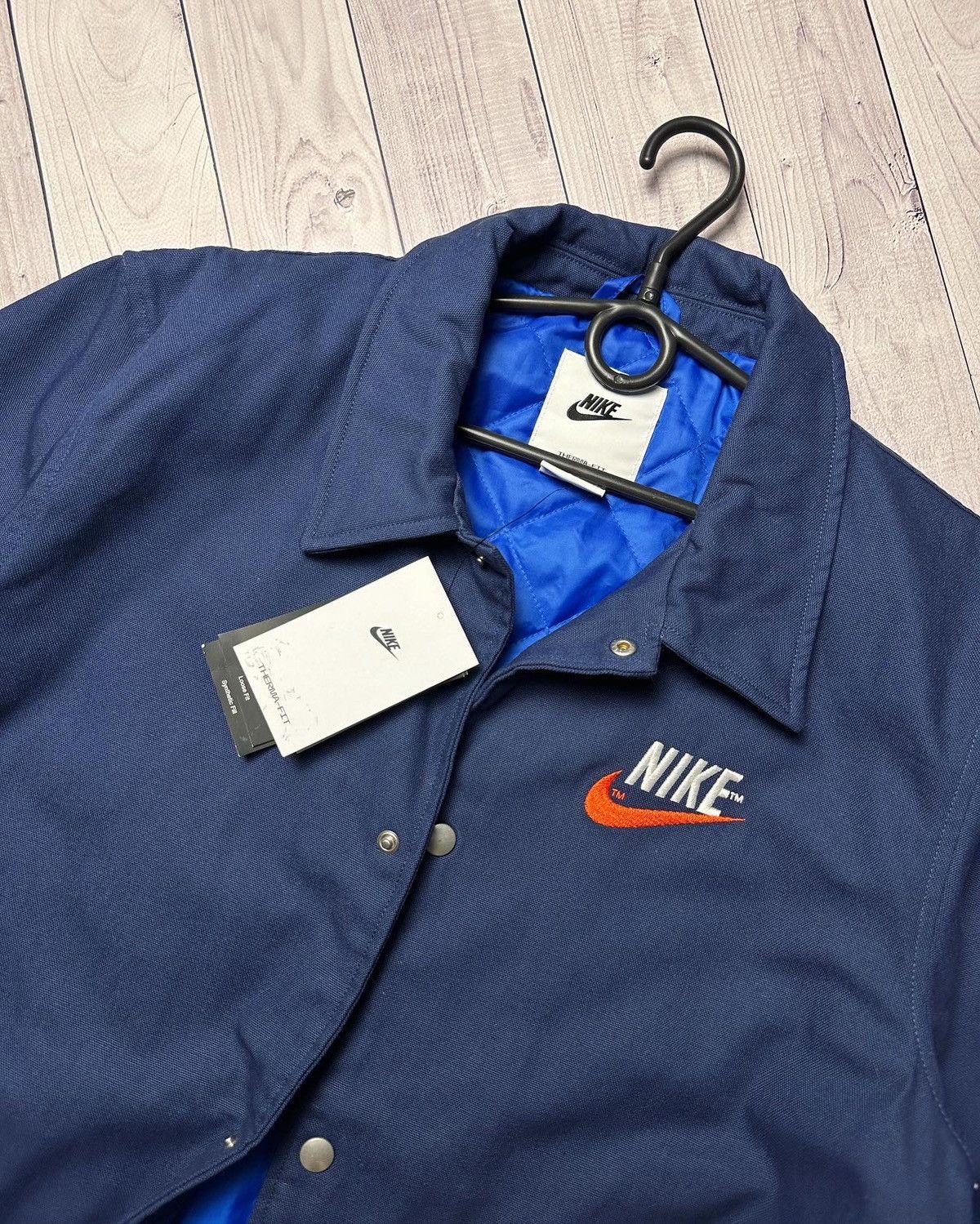 Vintage Vintage Nike jacket coach big logo size M,L Size US M / EU 48-50 / 2 - 3 Thumbnail
