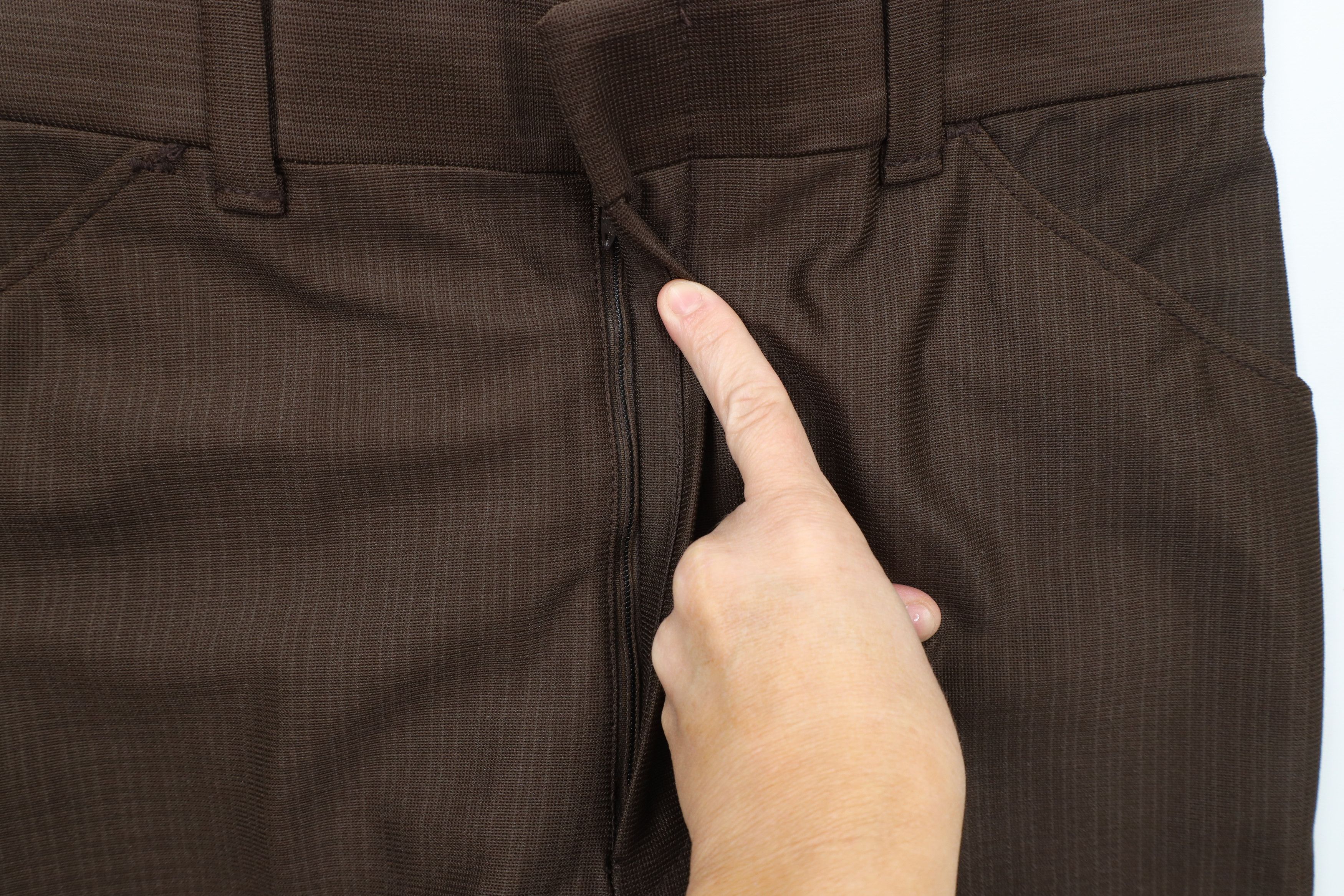 Vintage Vintage 70s Streetwear Knit Bell Bottoms Pants Brown USA Size US 30 / EU 46 - 5 Thumbnail