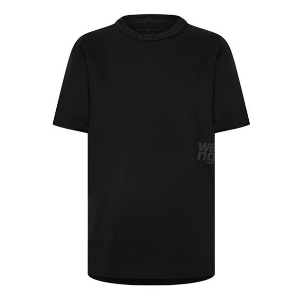 Alexander Wang o1g2r1mq0824 Puff Logo T- Shirts in Black Size XS / US 0-2 / IT 36-38 - 1 Thumbnail