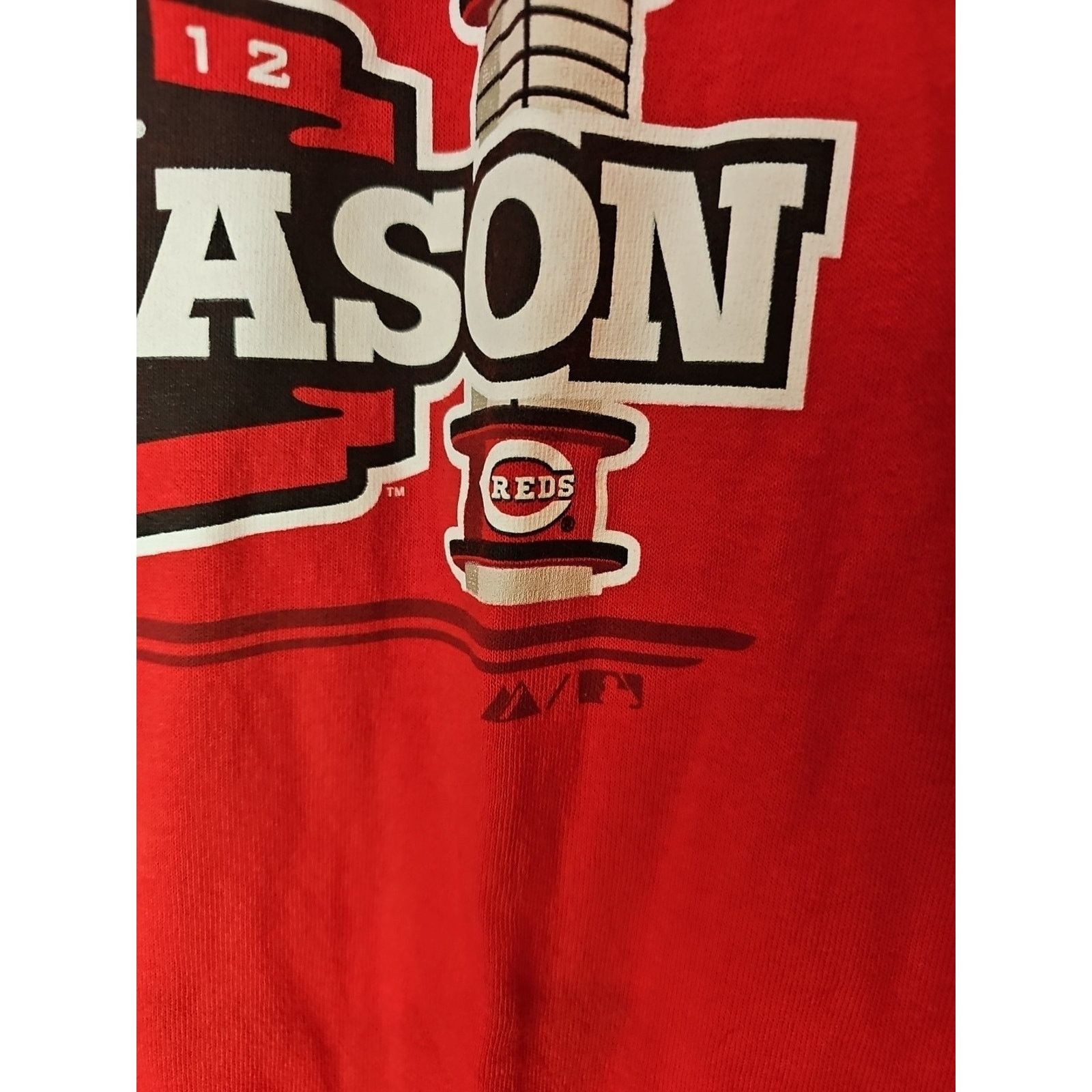 Majestic Majestic 2012 Postseason Cincinnati Reds Mens Sz L T-Shirt Size US L / EU 52-54 / 3 - 6 Thumbnail