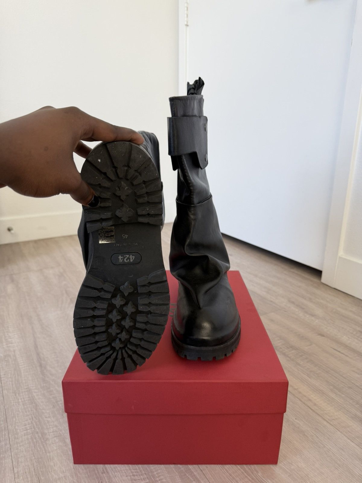 424 424 DRAGON RIDER BOOTS BLACK Size US 12 / EU 45 - 3 Thumbnail