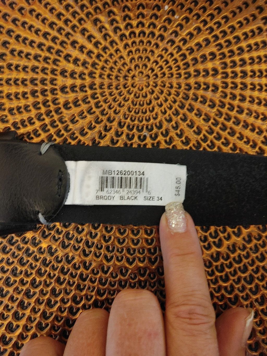 Fossil Fossil Brody Leather Belt Size 34 Size 38 - 5 Thumbnail
