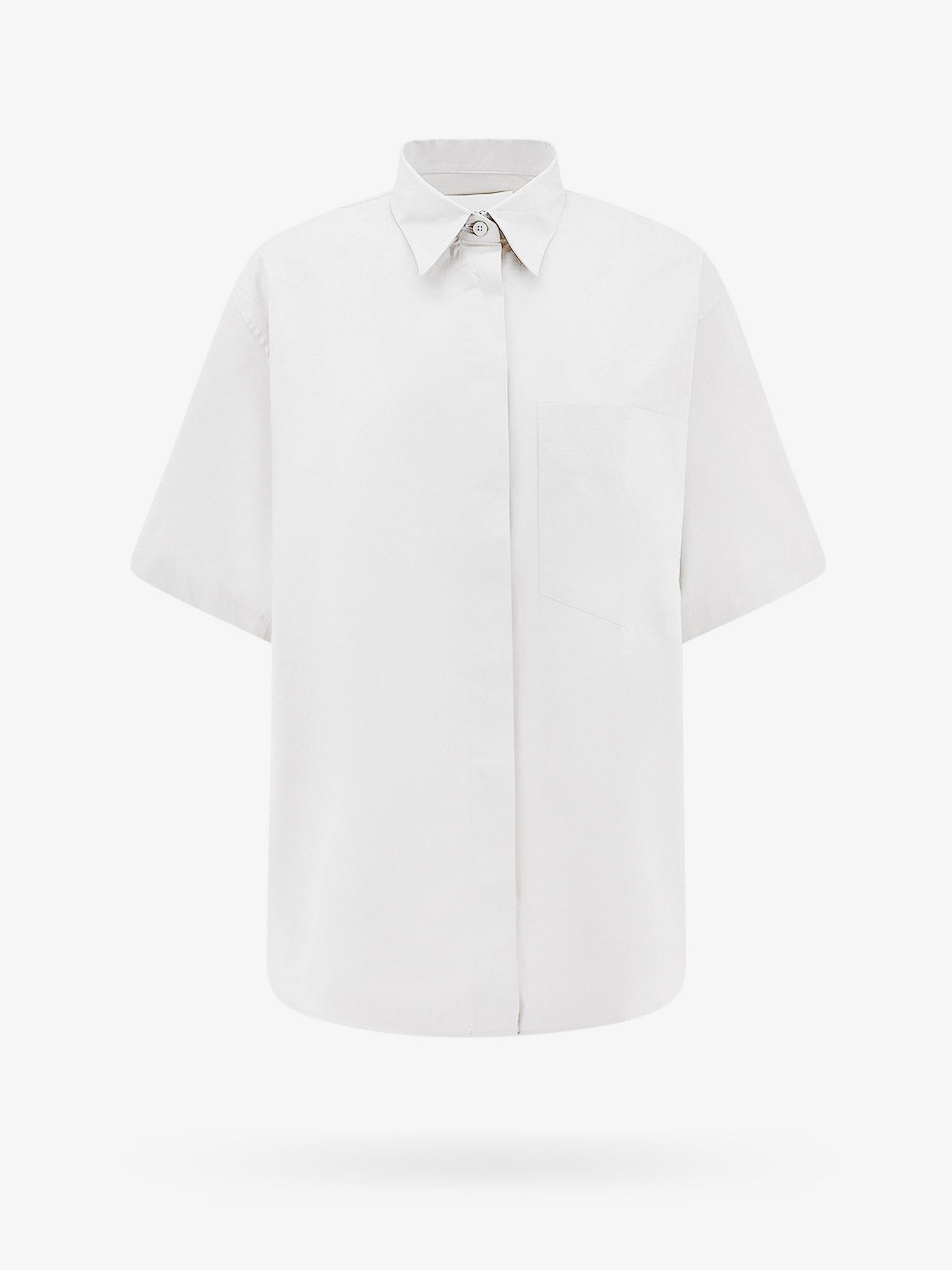 image of Closed Shirt Woman White Shirts, Women's (Size Small)