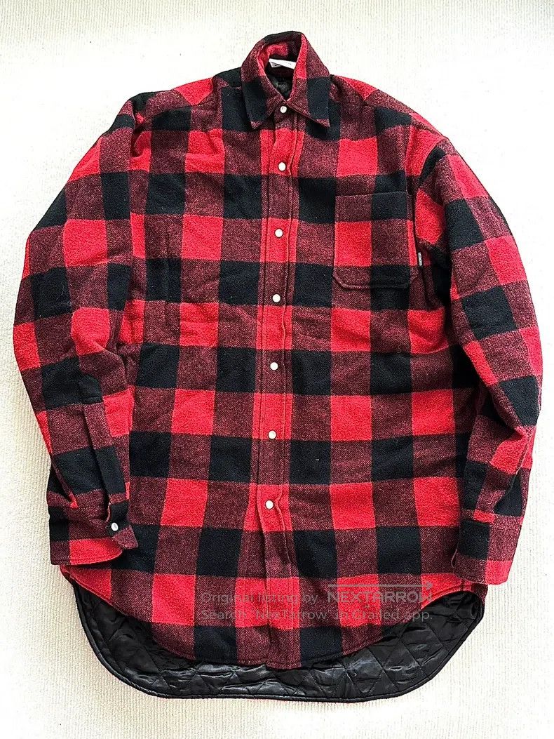 Vetements Vetements Red Plaid Signage Shirt Jacket Size US XS / EU 42 / 0 - 1 Thumbnail