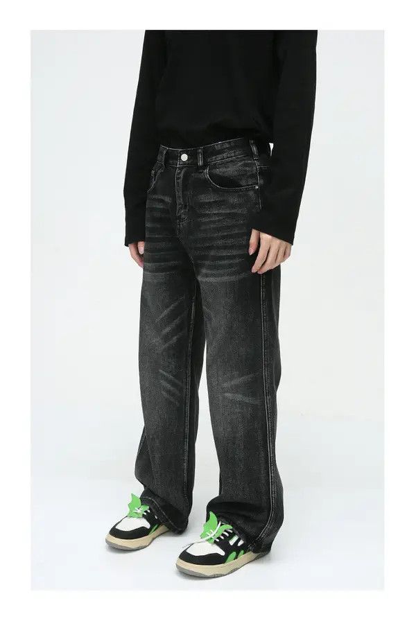 Japanese Brand Kihara x Ayako Vintage Washed Black Casual Jeans Size US 32 / EU 48 - 2 Thumbnail