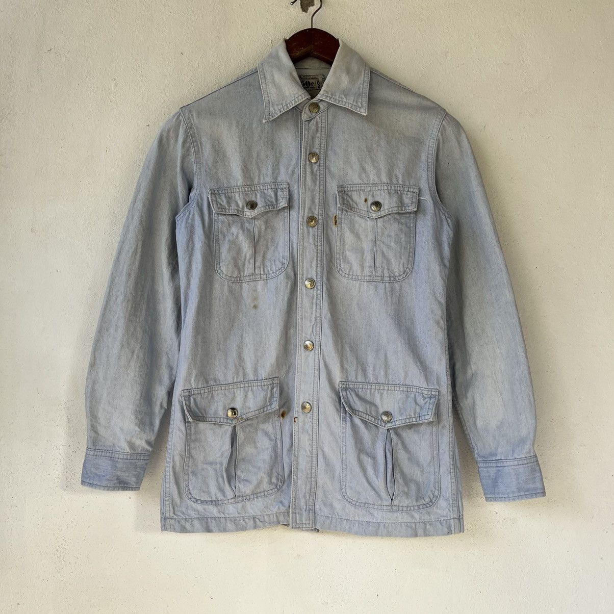 Edwin Vintage Edwin MR 50C Denim Chore Jacket – Made in Japan Size XS / US 0-2 / IT 36-38 - 1 Thumbnail