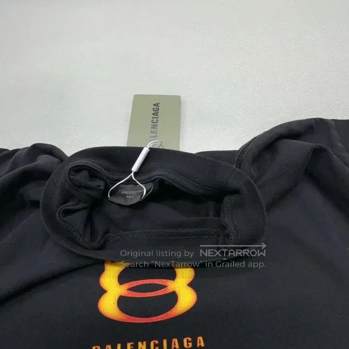 Balenciaga Balenciaga Flame Logo Casual Black T. Size US M / EU 48-50 / 2 - 1 Thumbnail