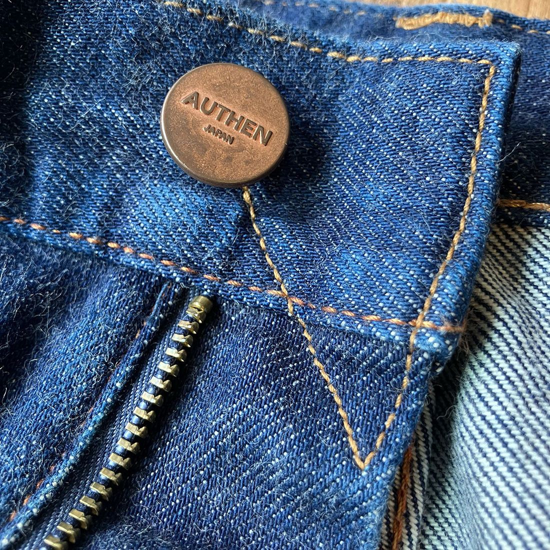 Japanese Brand AUTHEN AUT-001 W32 x L28 Tapered Leg Selvedge Jeans Size US 32 / EU 48 - 6 Thumbnail
