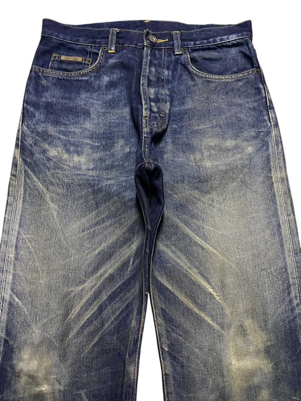 Calvin Klein 205W39NYC Vintage Calvin Klein Mud Wash Distressed Loose Jeans Size US 30 / EU 46 - 3 Thumbnail