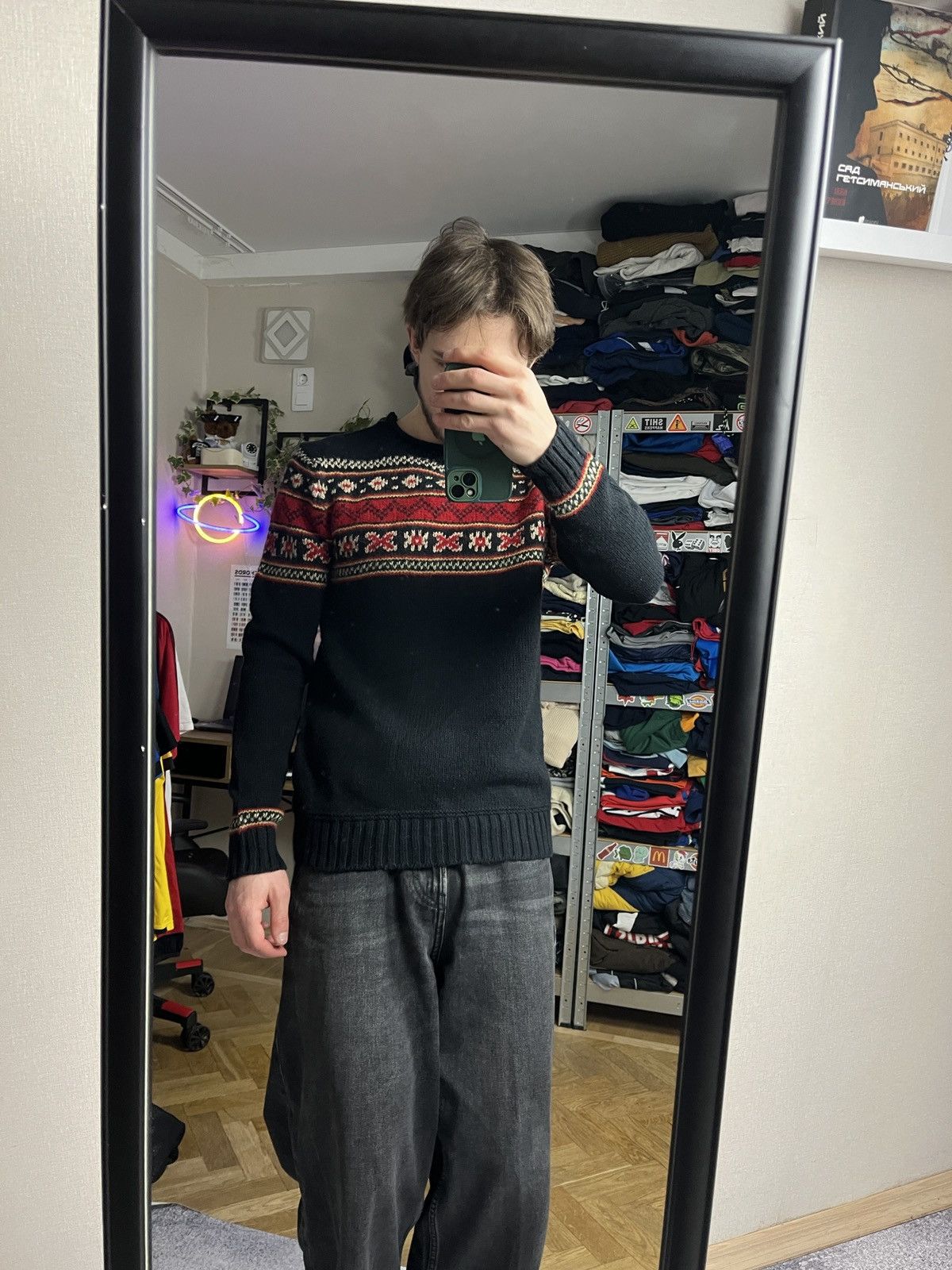 Polo Ralph Lauren Polo Ralph Lauren Fair Isle Nordic Cotton Wool Knit Sweater Size US XS / EU 42 / 0 - 2 Thumbnail