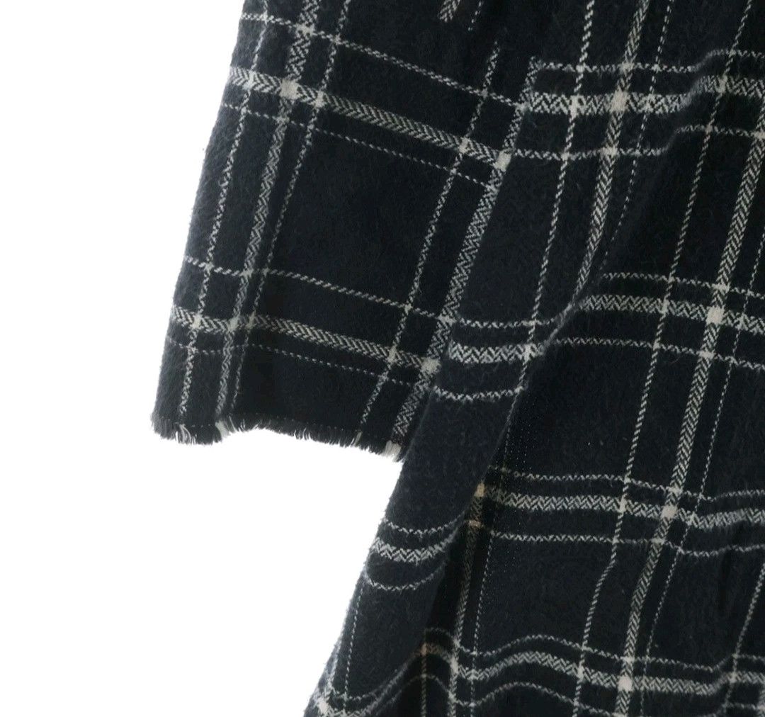 Greg Lauren Black Plaid Long Kimono Size US XL / EU 56 / 4 - 5 Thumbnail