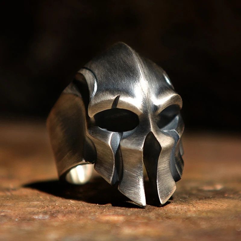 Japanese Brand × Vintage Spartan warrior mask ring Size ONE SIZE - 3 Thumbnail