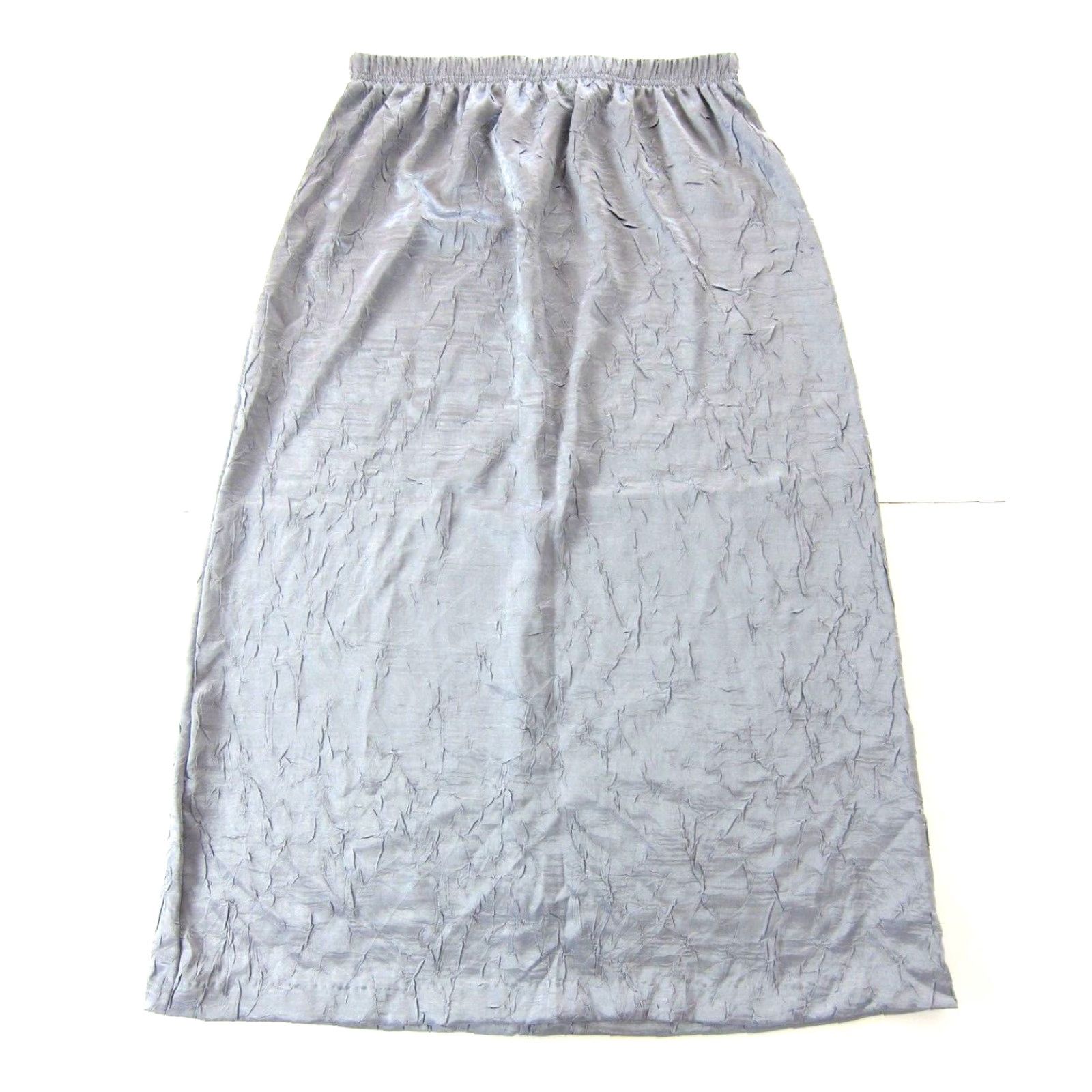 Jantzen VINTAGE NWT Jantzen Silver Grey Crinkle Long Maxi Skirt Pull On M-L Skirt Women Maxi Silver Grey NWT Vintage Jantzen Skirt Pull On Long Maxi Size 32" / US 10 / IT 46 - 2 Thumbnail