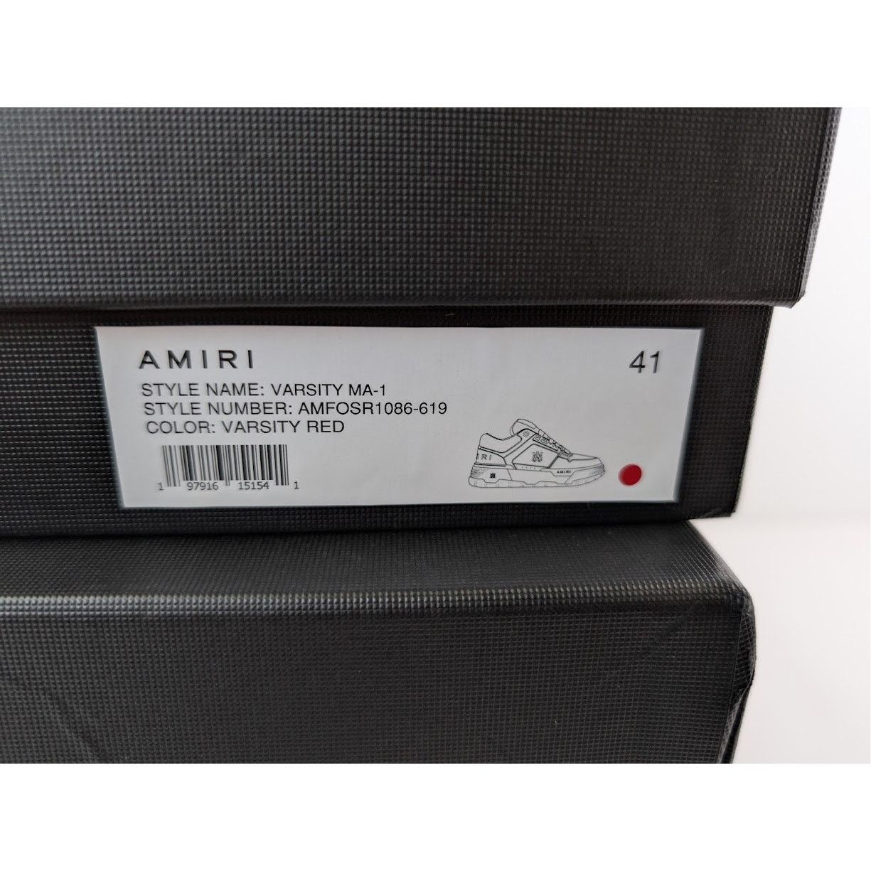 Amiri o1rshd1 Q:3 / Varsity MA-1 Sneakers in Red Size US 8 / EU 41 - 20 Thumbnail