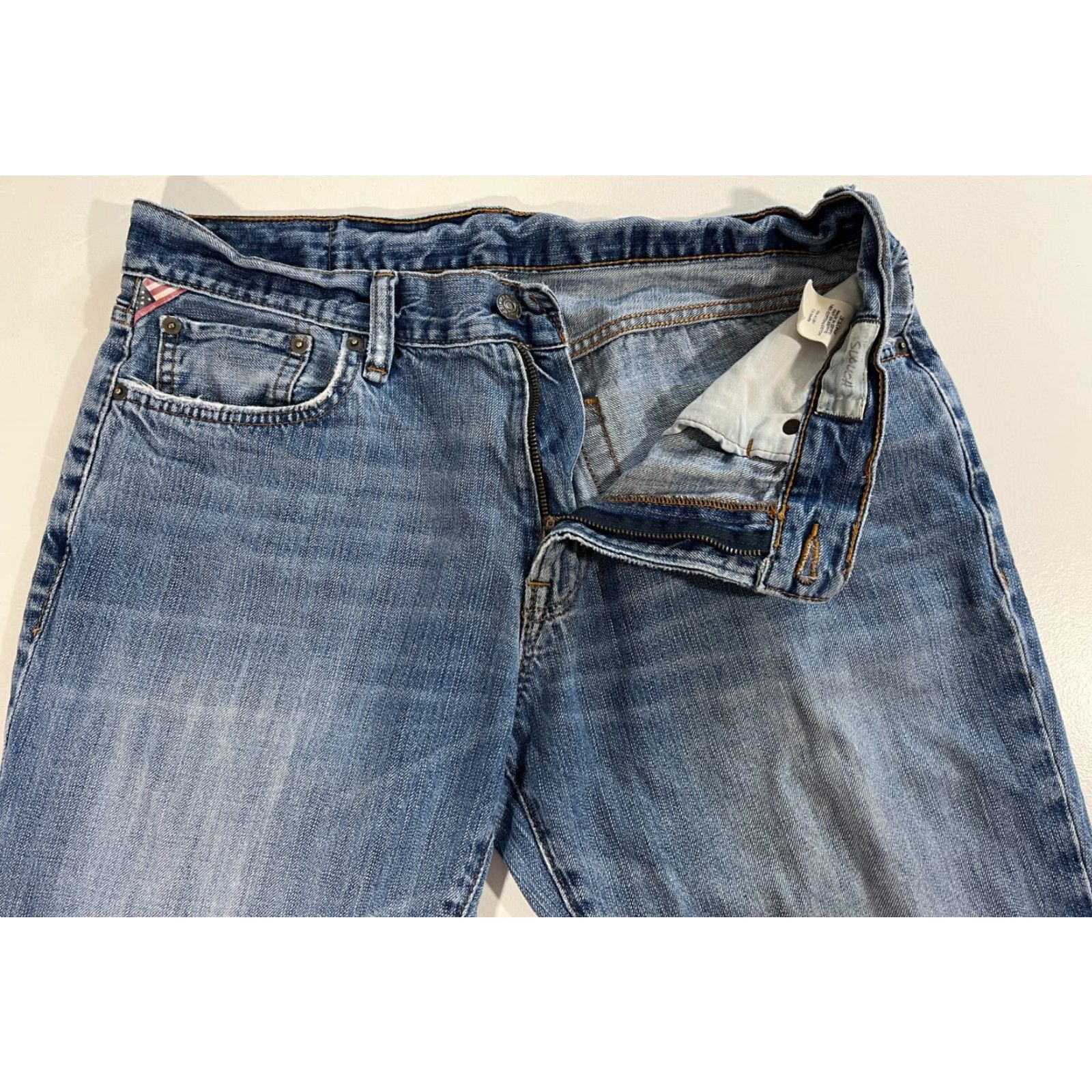 Vintage Ralph Lauren Denim & Supply Men's Vintage Slouch Jeans 33x30 Blue Denim & Supply Jeans" Size US 33 - 4 Thumbnail