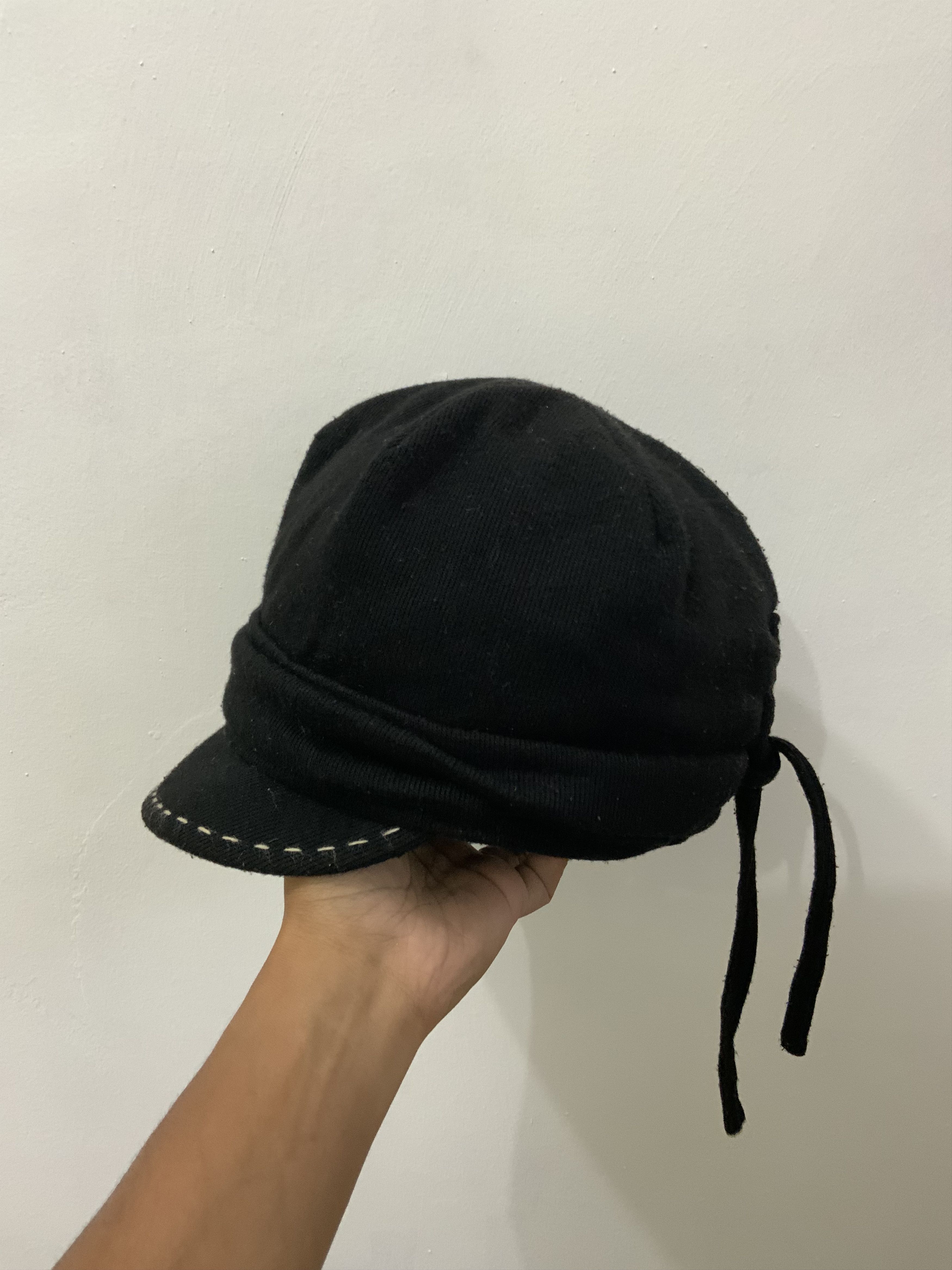 Vintage Vintage Black Retro Hat Size ONE SIZE - 2 Thumbnail