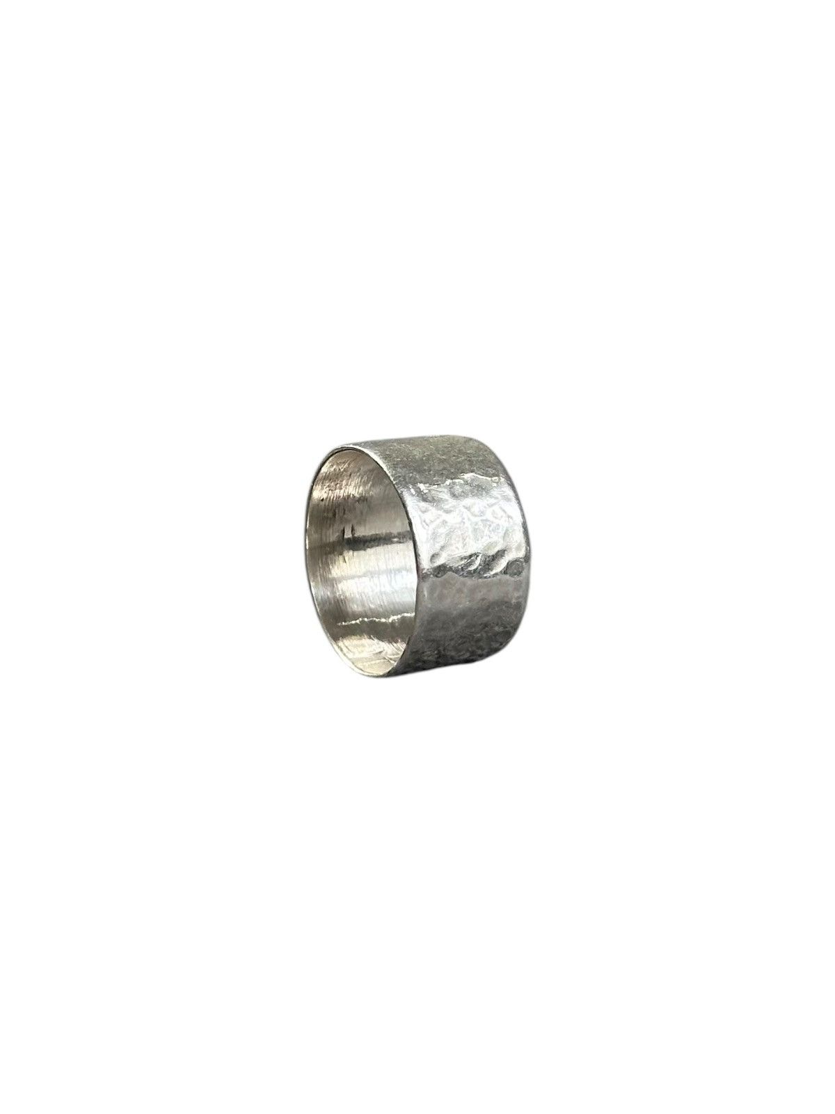 Vintage 1990s TAXCO ARTISAN MADE HAMMERED STERLING SILVER RING Size ONE SIZE - 5 Thumbnail