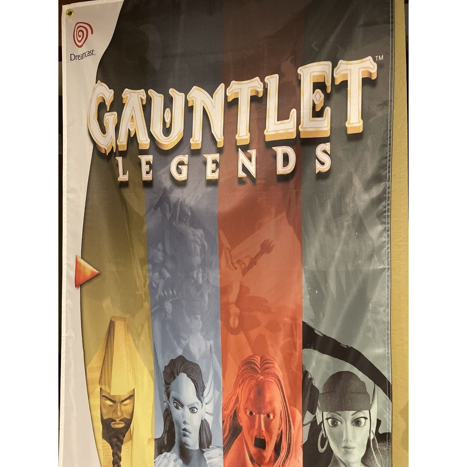 Other Gauntlet Legends 5ft Flag Sega Dreamcast 2000 Banner Midway Size ONE SIZE - 3 Thumbnail