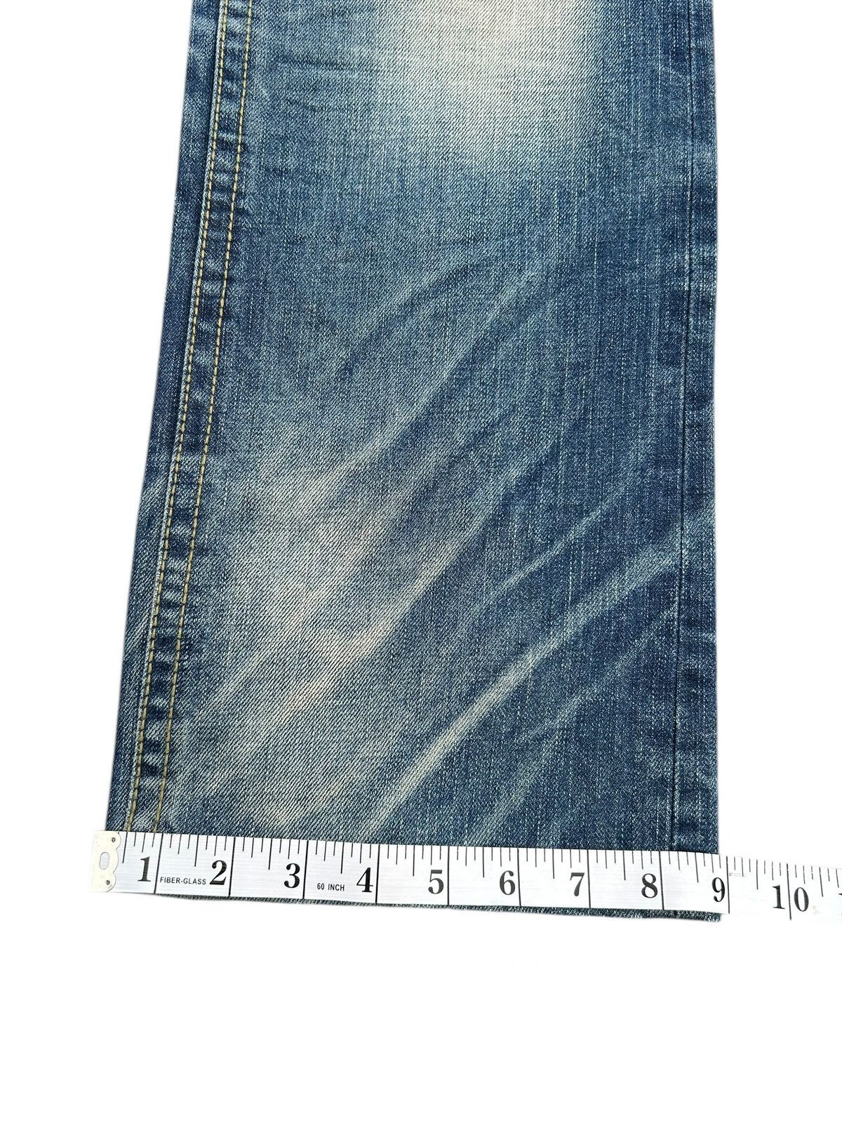 Kapital Yoshitomo Nara Lolita Buckle Back Distressed Denim Jeans Size US 36 / EU 52 - 24 Thumbnail