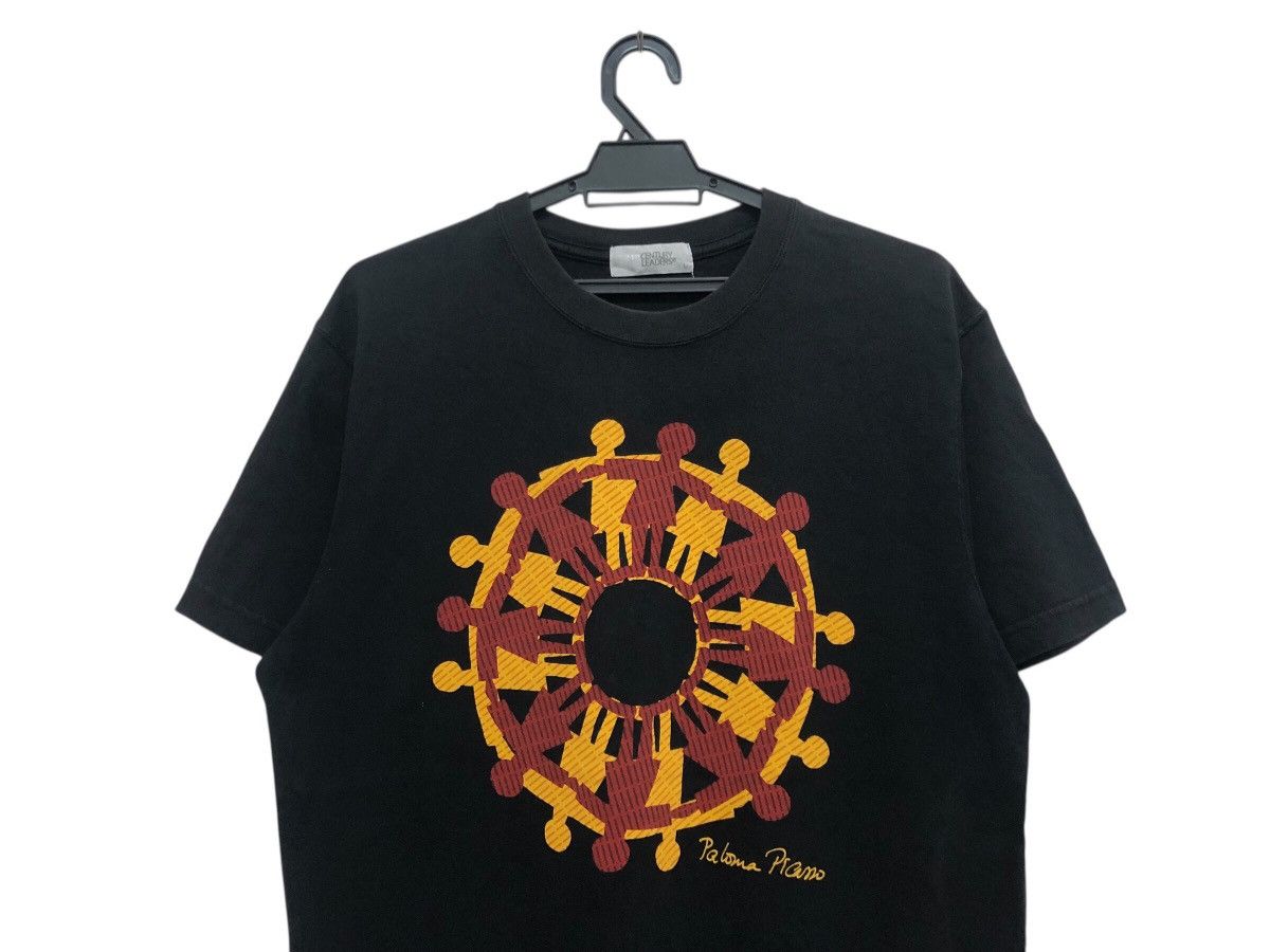 Paloma Picasso × Vintage PALOMA PICASSO UNITES CIRCLE ART GRAPHICAL TEE RARE Size US L / EU 52-54 / 3 - 3 Thumbnail