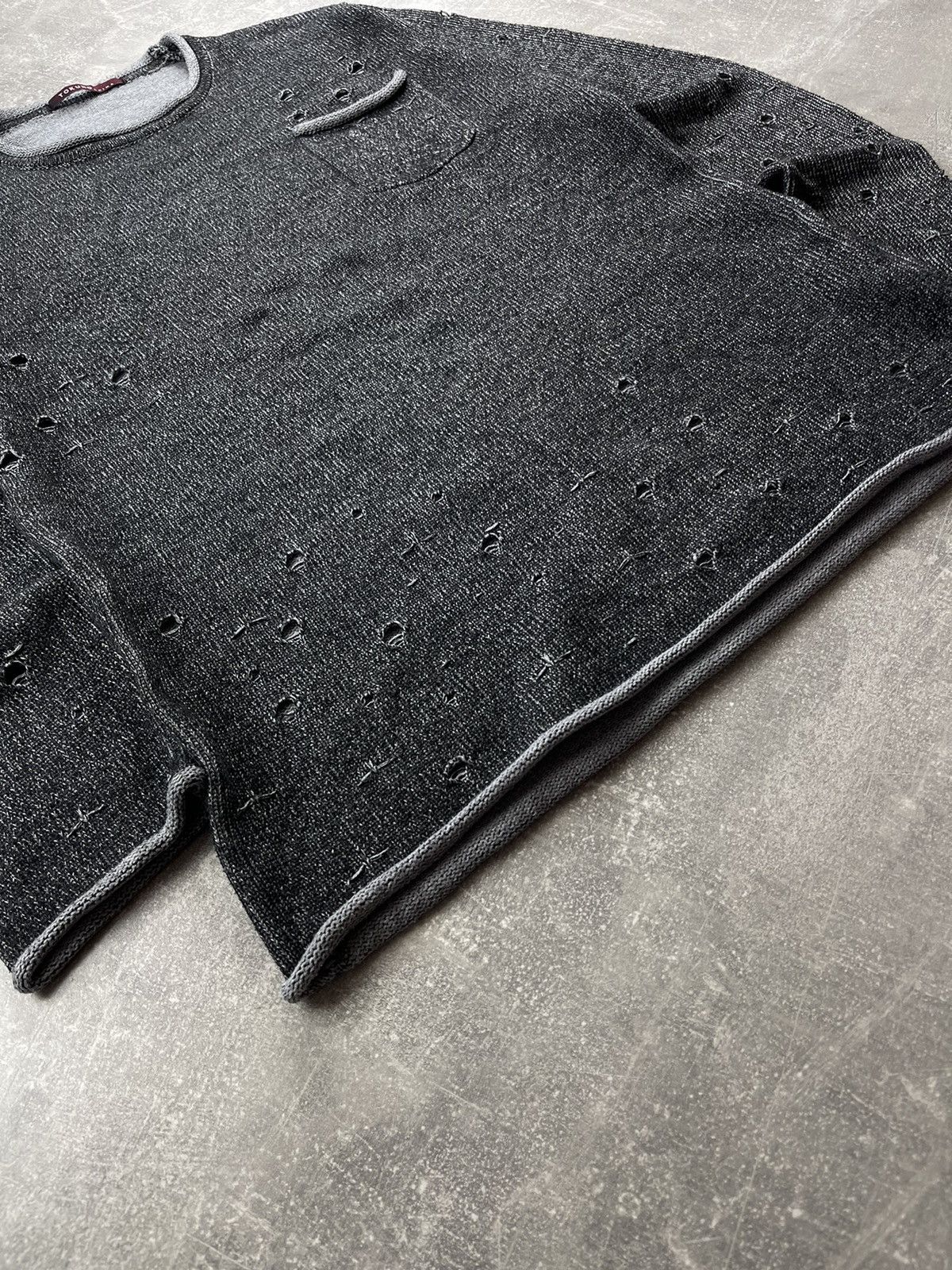 Japanese Brand Japanes Tokuno Shima Avant Garde Distressed Acrylic Sweater Size US M / EU 48-50 / 2 - 3 Thumbnail