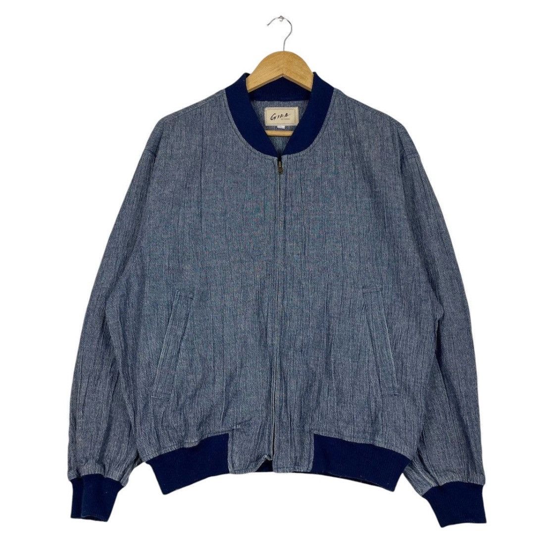 Designer × Japanese Brand × Yohji Yamamoto 💥90s GIRA POUR HOMME JAPAN LINEN BOMBER Size US M / EU 48-50 / 2 - 1 Thumbnail