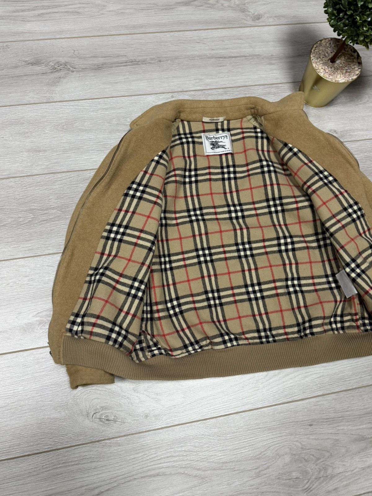 Burberry Burberry beige nova check bomber jacket wool zip Size US M / EU 48-50 / 2 - 6 Thumbnail