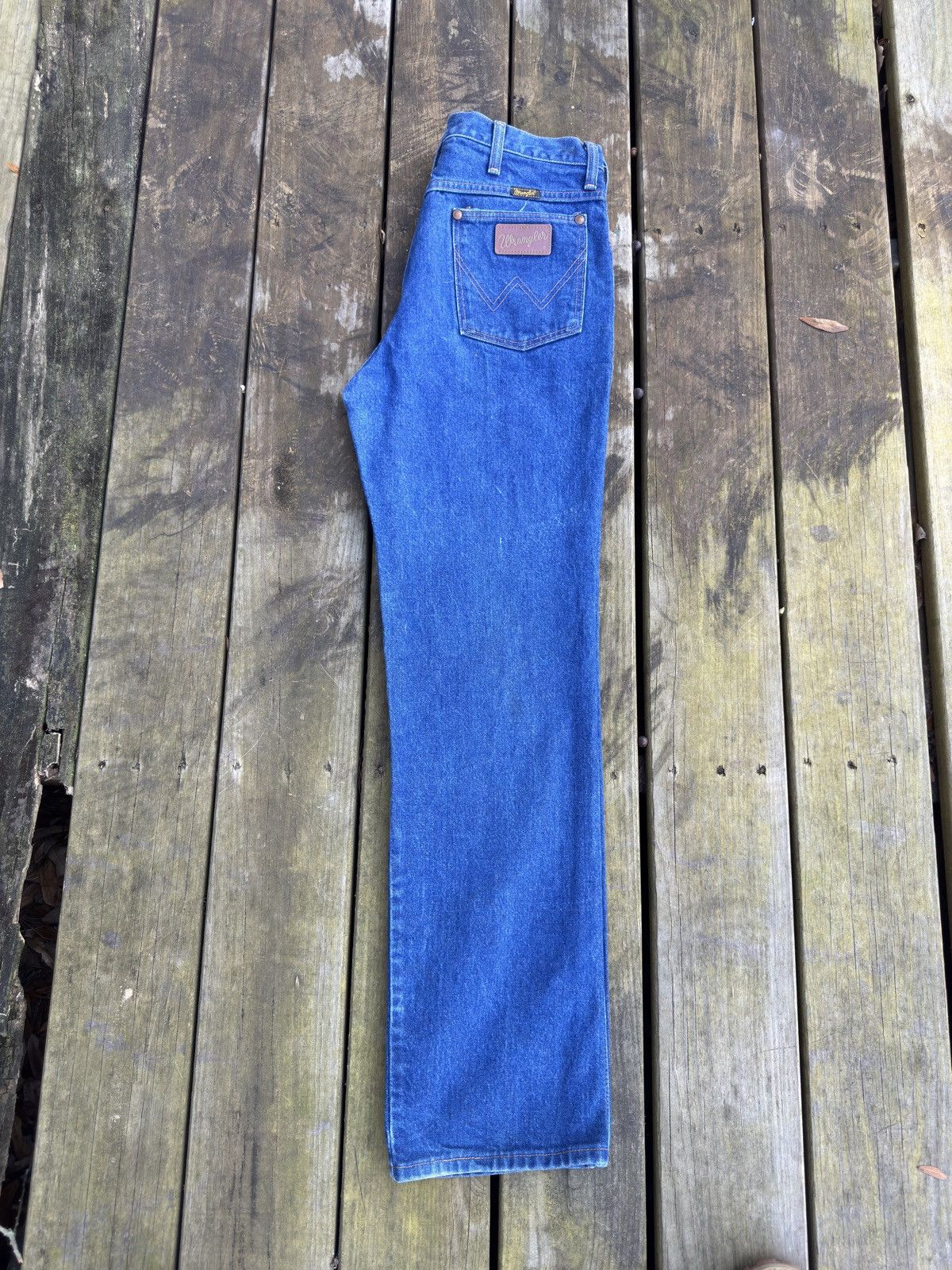 Wrangler vintage 80’s wrangler blue jeans Size 33" - 3 Thumbnail