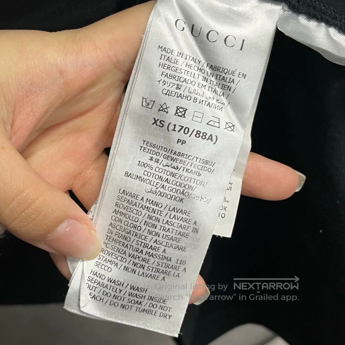 Gucci Guicci Letter slogan printed round-neck short-sleeved T-sh Size US XS / EU 42 / 0 - 4 Thumbnail