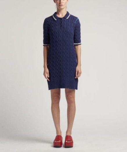 Marni o1f1d3z0326 Mini Dress in Blue Size L / US 10 / IT 46 - 1 Thumbnail