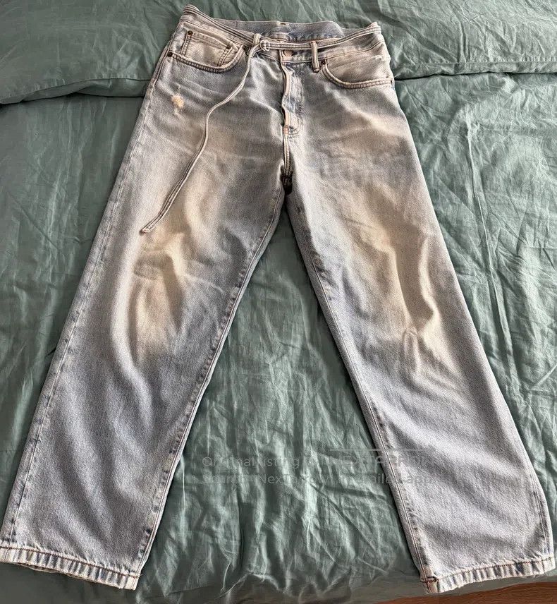 Acne Studios Acne Studios Loose Belt Lace-Up Long Jeans Size US 30 / EU 46 - 1 Thumbnail