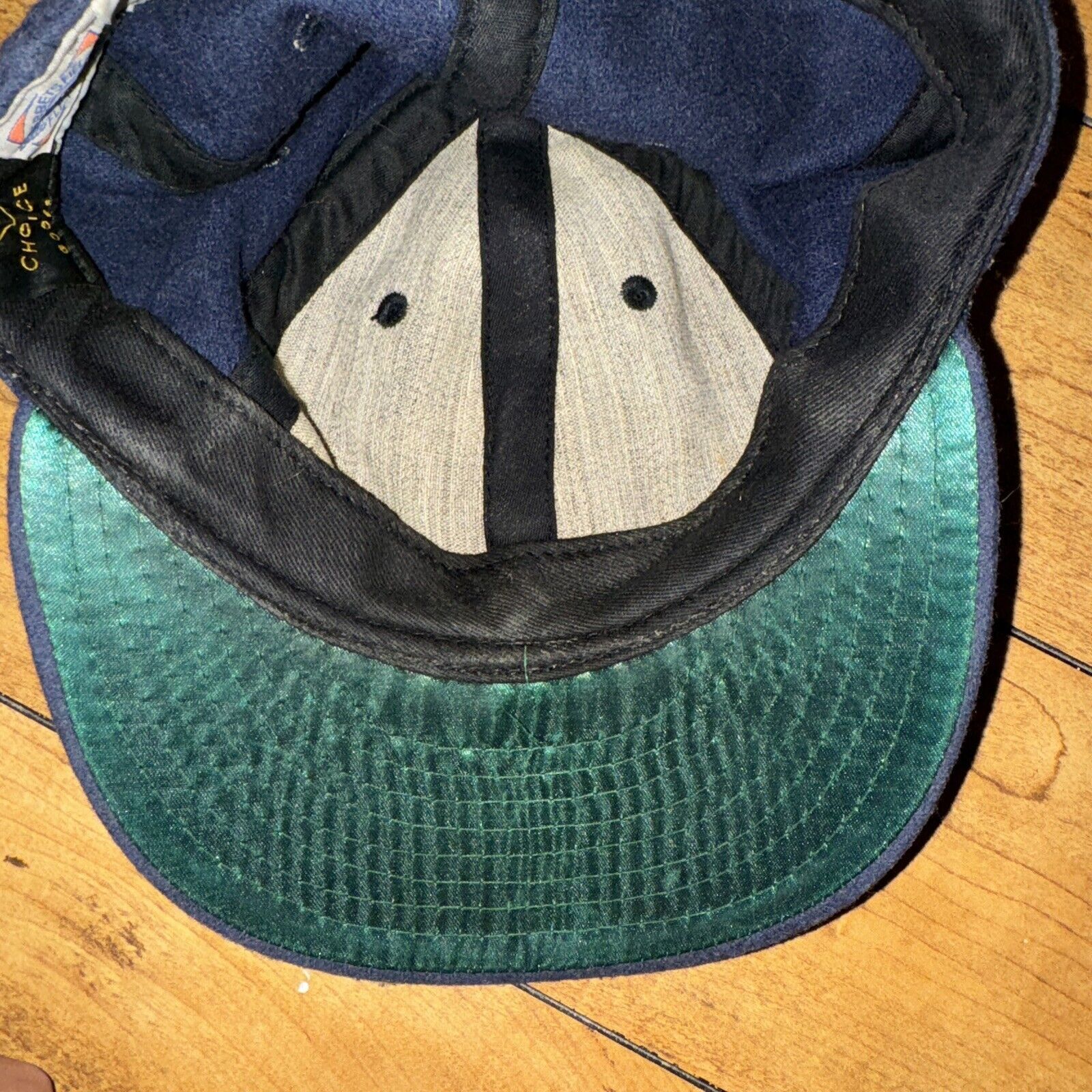 Japanese Brand × Vintage Wool Fielders Choice Strap Back Navy Blue Adjustable Hat USA Size ONE SIZE - 3 Thumbnail