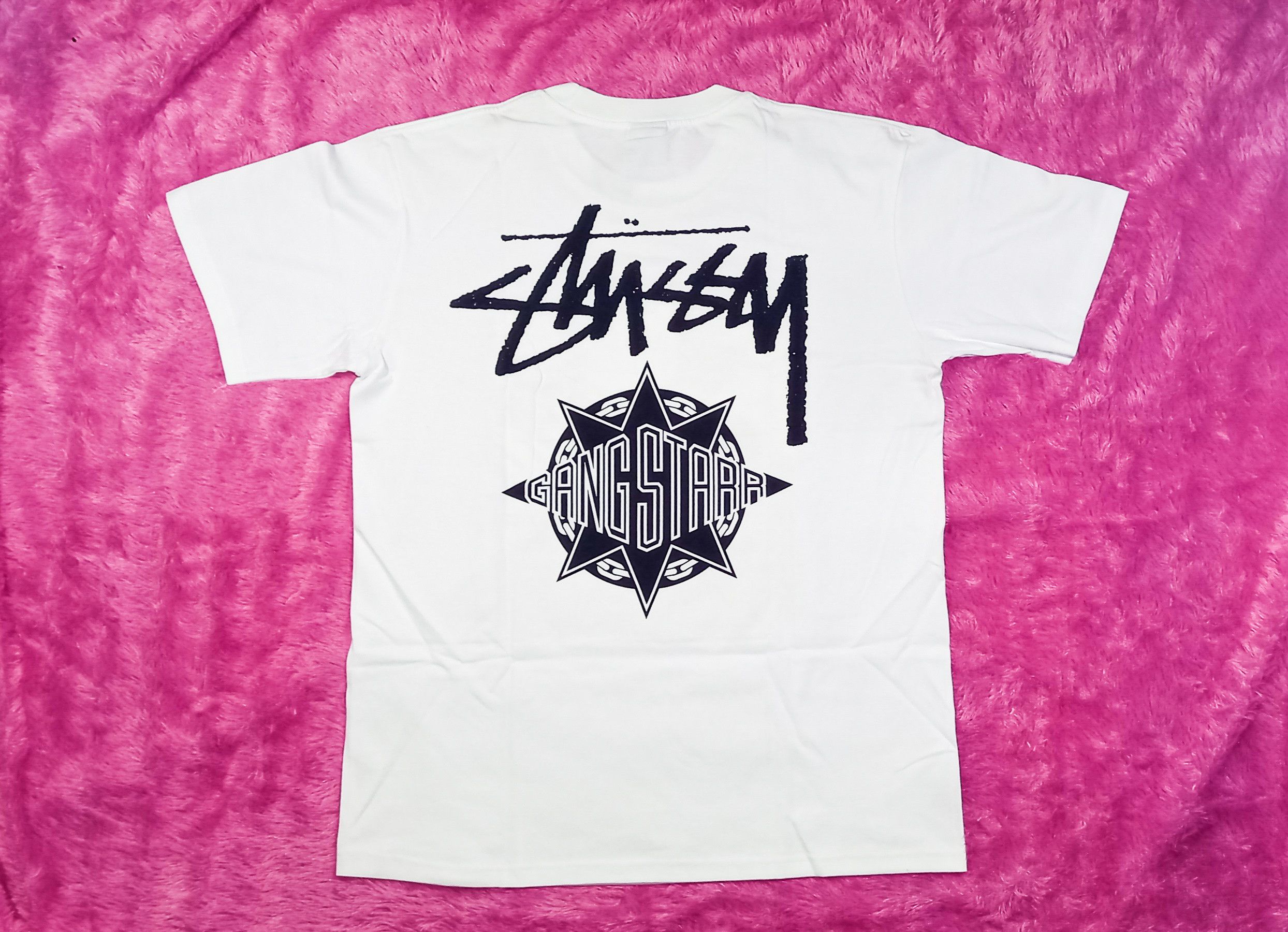 Vintage Stussy Gangstarr Take It Personal Tee white | Grailed