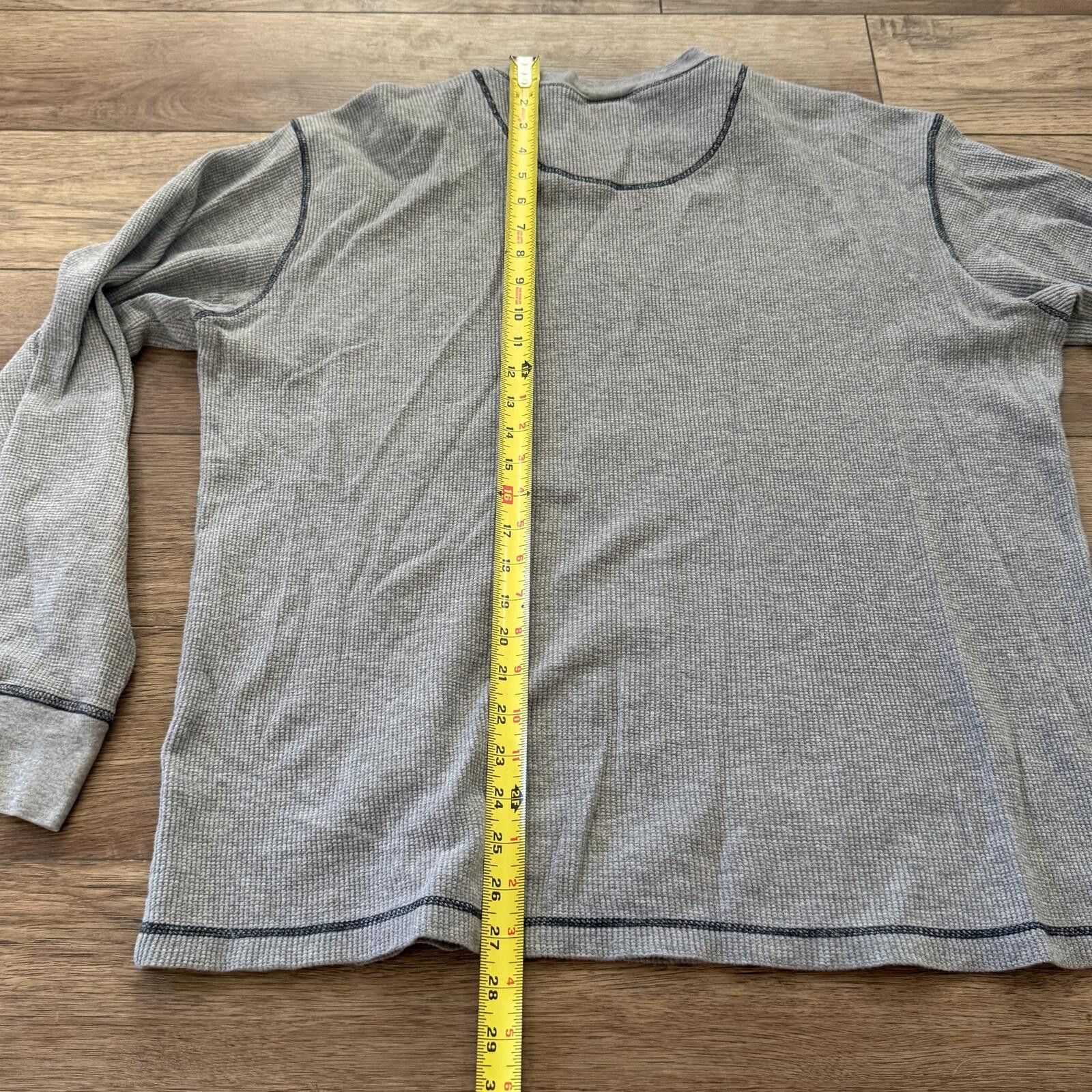 Old Navy Vintage Y2K Old Navy Grey Thermal Waffle Knit Long Sleeve XL Size US XL / EU 56 / 4 - 6 Thumbnail