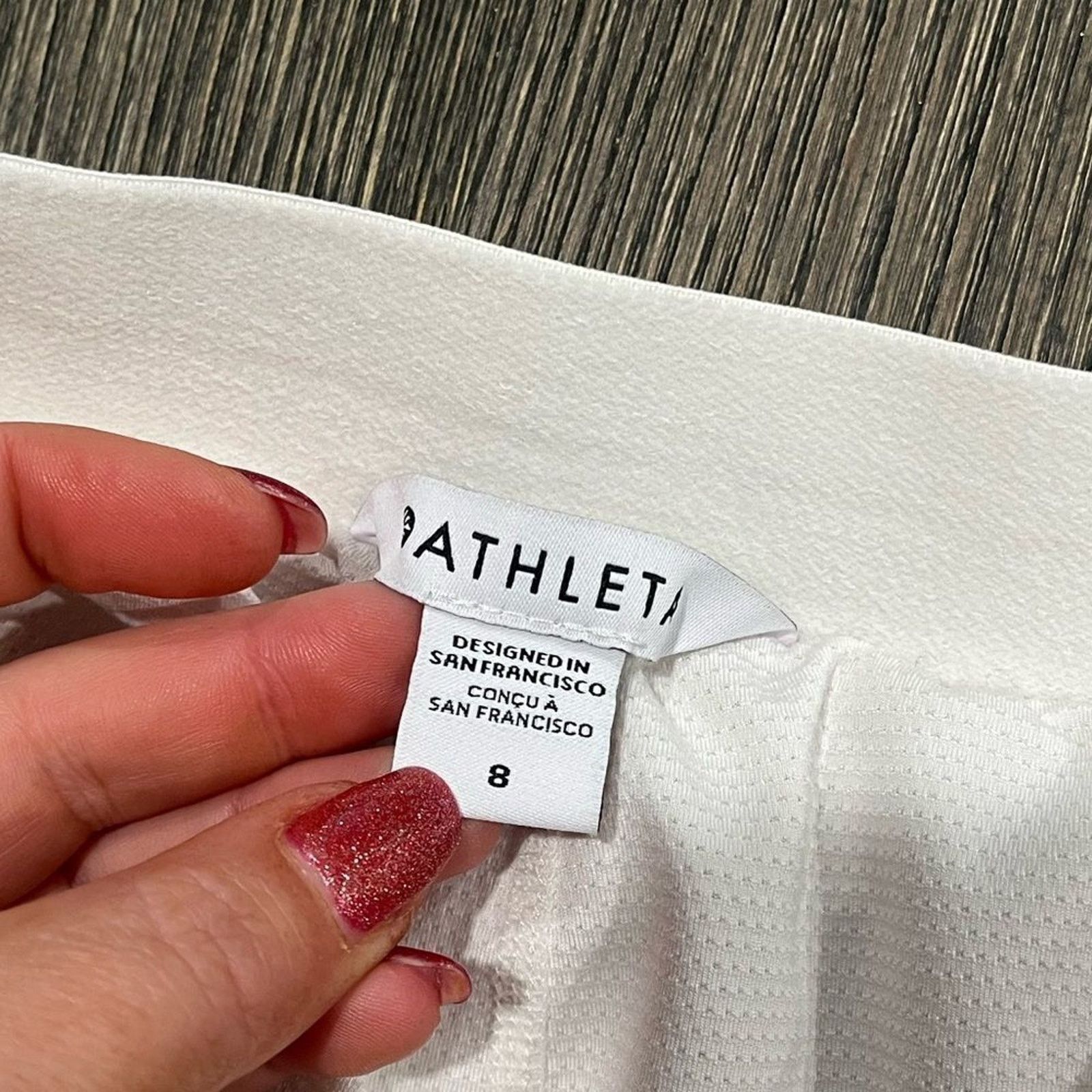 Athleta Athleta White Athletic Mini Skirt Size 8 Size 30" / US 8 / IT 44 - 2 Thumbnail