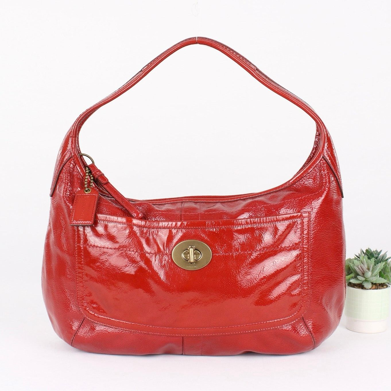 Coach Coach Ergo Vintage Y2K Large Patent Leather Bag Size ONE SIZE - 1 Thumbnail